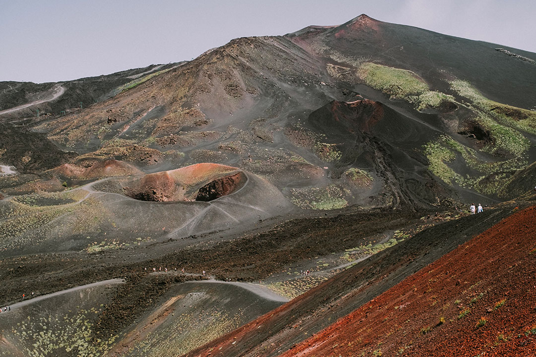 craters of the Etna volcano