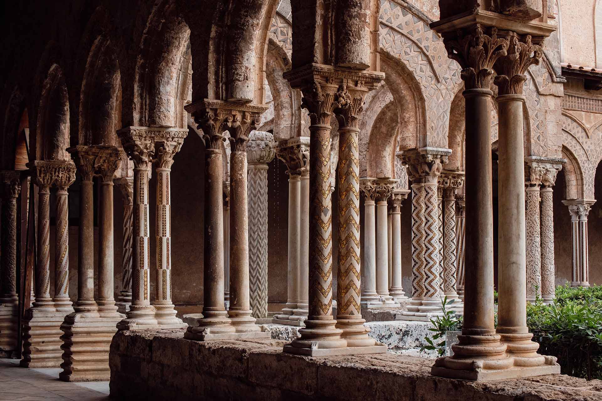 cloister of Monreale Cathedral