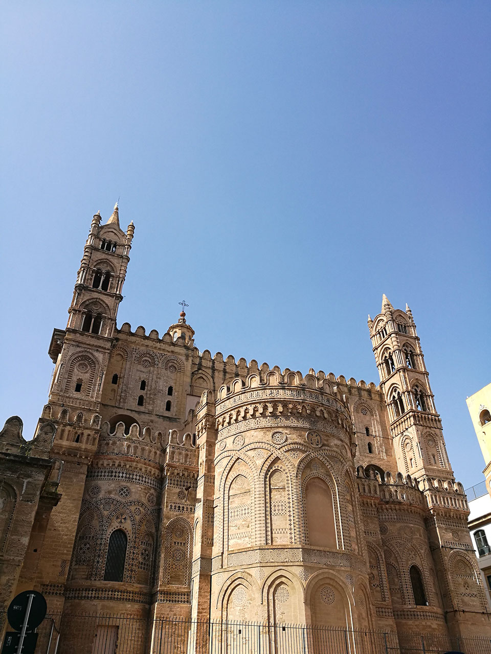 side part of the cathedral of Palermo