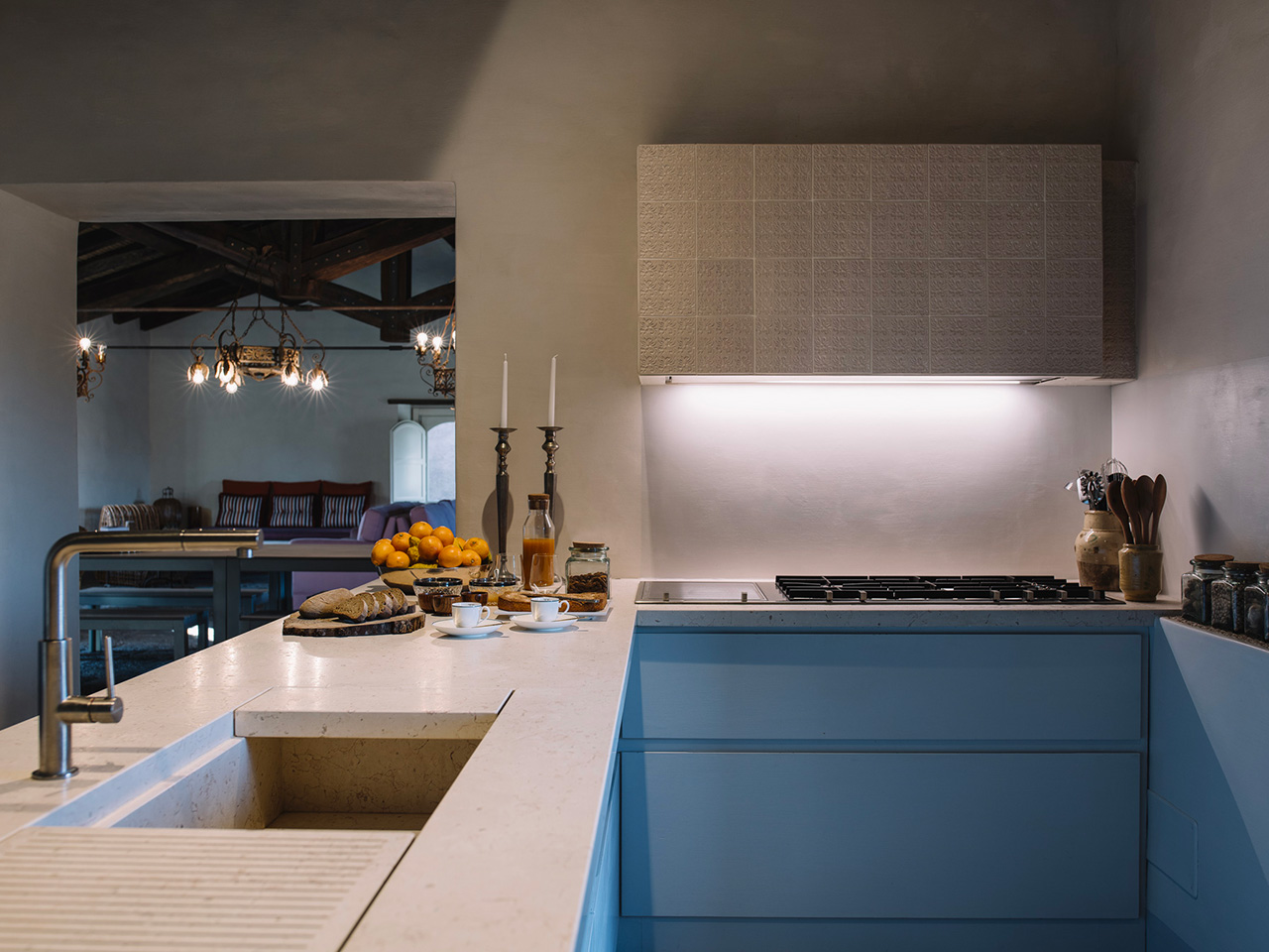 kitchen of a room at Tenute di Fessina in Castiglione di Sicilia