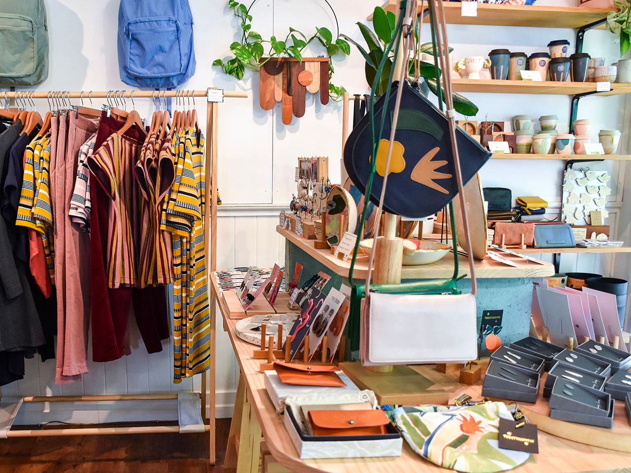 shop selling handcrafted clothes and accessories