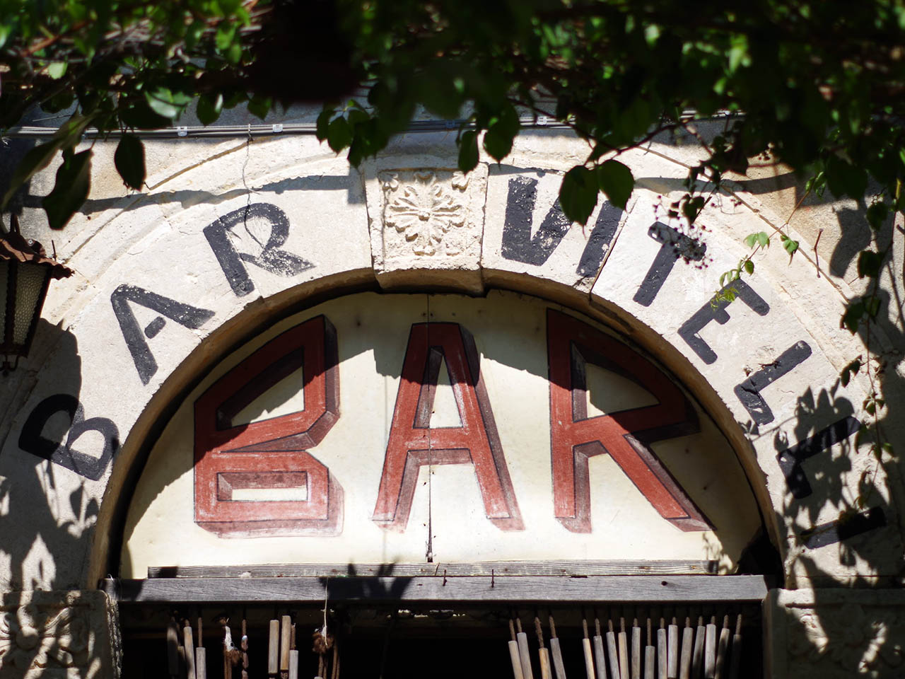 sign of Bar Vitelli in Savoca, where scenes from The Godfather were filmed