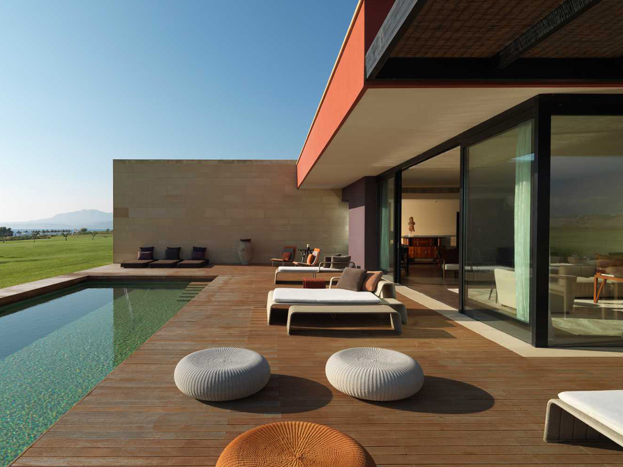 exteriors with swimming pool at the Verdura Resort, a Rocco Forte Hotel in Sicily