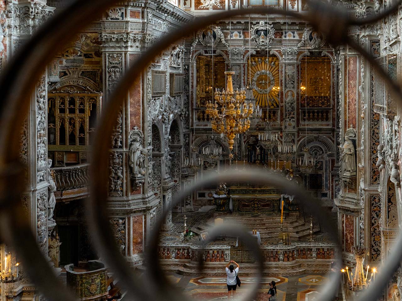 Interior of the Church of Santa Caterina in Palermo